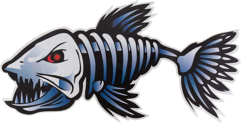 MOOCY Shark Teeth Mouth 2Pcs Stickers, Waterproof PVC Kayak Decals for Canoe Fishing Boat Car Truck Decoration - Image 5